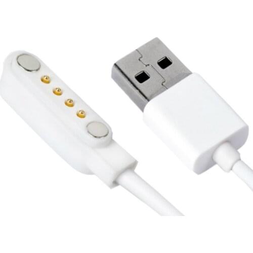 Smart Watch Backup 4pin Magnetic Charge Strong Charging Charger Cable for Kw88 Kw99 Kw06 Kw98 Q100 Q750 Kw18