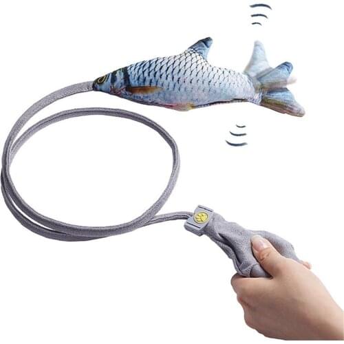 Cat Toy Fish Electric Charging Simulation Dancing Jumping Moving Floppy Fish Kitten Toy Electronic Fish For Cats Catnip Toys