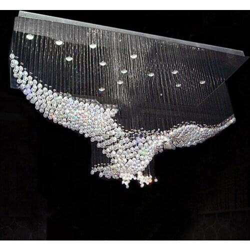 New Eagles Design Luxury Modern Crystal Chandelier Light Lustres Hall Cristal Lamp Home Lighting for Ceiling Lamp