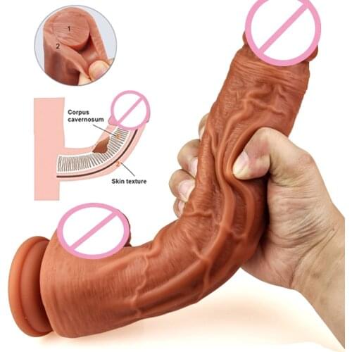 GaGu Soft Silicone Realistic Dildo for Women Huge Suction Cup Penis Fake Dick Females Masturbation Sex Toys Erotic Lesbian Adult