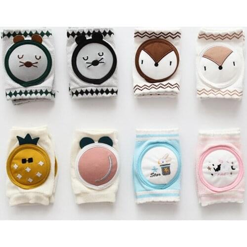 Knee Pads Baby Summer Infant Toddler Cartoon Kneepads Baby Crawling Protector Leg Warmers Mesh Breathable Beenwarmers
