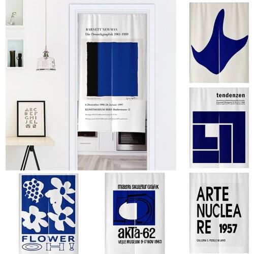 Nordic Door Curtain For living Room Bedroom Blackout Curtain kitchen Linen Fabric for Curtains Home Decoration Half Curtain