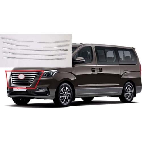 Front Grille Chrome Cover Trims for 2018-2020 Hyundai Starex Grand H-1 Car Exterior Styling Around Modle New