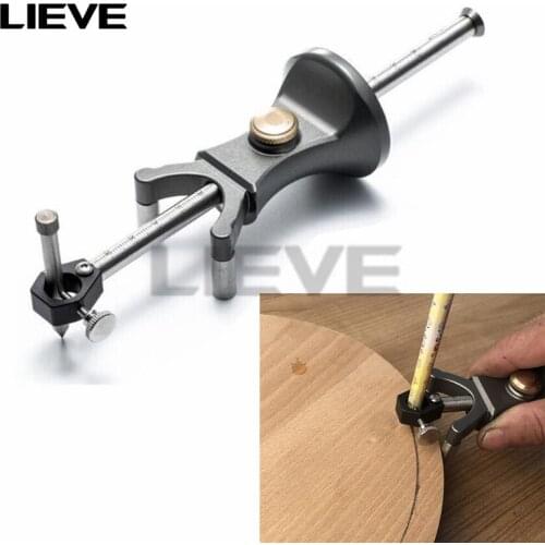 Carpenter Straight Line Arc Curve Scriber Parallel Measuring Tool Woodworking Dual-purpose Drawing Line Square Marker