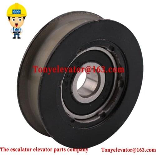 Elevator door hanging roller 55*16*6201 Flat groove OD56mm W16mm Bearing 6201