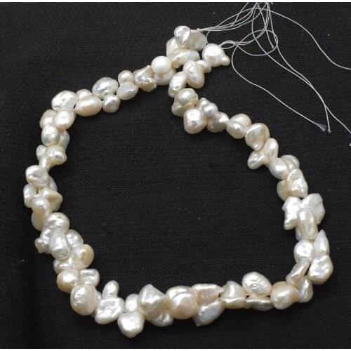Freshwater pearl white unique shape 12*18mm FPPJ wholesale beads nature loose beads 15inch for DIY jewelry