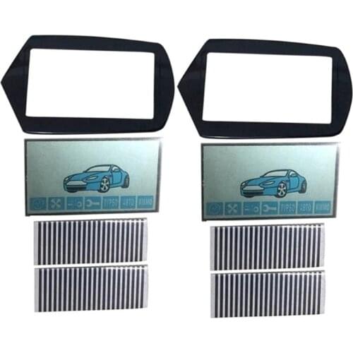 Wholesale 2PCS A91 LCD display +LCD keychain Case Glass Cover for 2 PCS/lot Russian 2-way Starline A91 lcd remote control key