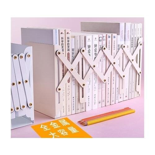 Multicolor model telescopic bookshelf creative minimalist iron frame Arbitrary folding book storage book simple book folder
