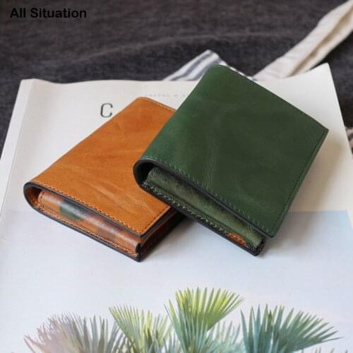 Luxury Business Card Case Genuine Cow Leather Top End Men ID Driving License Wallet Women Simple Camouflage Credit Card Purse