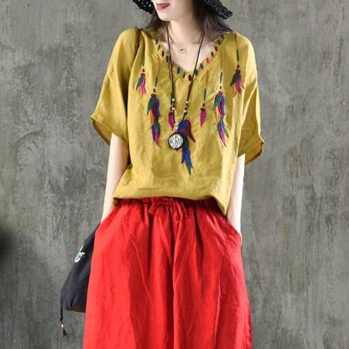 Chinese shirt women traditional chinese clothing Linen shirt women linen clothes mandarin collar cheongsam top shirt TA726