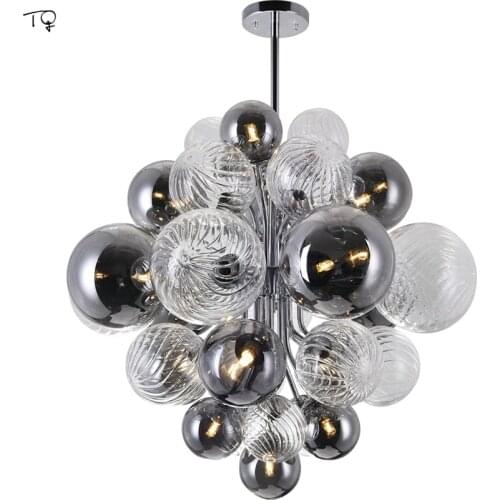 Nordic Post-Modern Magic Bean Glass Ball Pendant Lights Designer Individual Hanging Lamp Living Room Decoration Dining Room Cafe
