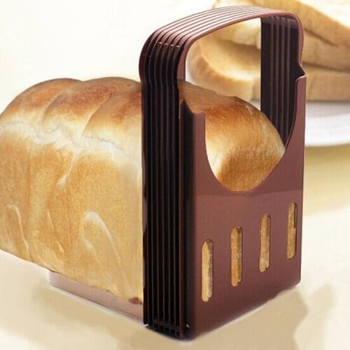 Foldable Loaf Cutter Rack Bakeware Cutter For Toast Bread Slicer Plastic Loaf Toast Mold Guide Slicing Tools Kitchen Cutter Loaf