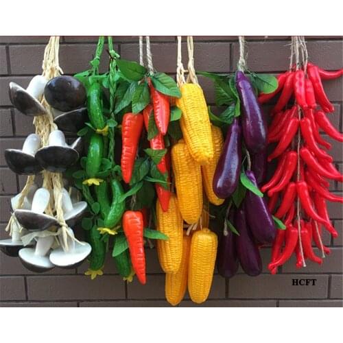 Green Beans peanut aubergine sweet potato carrot garlic cucumber potato tomato mushroom artificial fake vegetables bunches