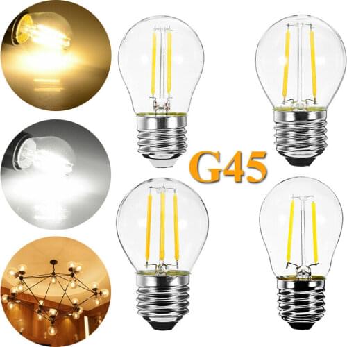 E27 LED Edison Bulb G45 Filament Light Bulbs 2W 4W 6W Instead Incandescent Lamp AC 220V Cold / Warm White