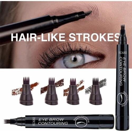 Eyebrow Tattoo Pen Waterproof Microblading Eyebrow Pencil with a Micro-Fork Tip R3MF