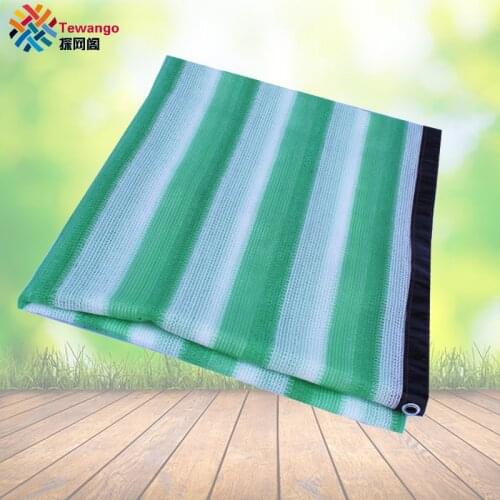Tewango White Green Windbreak UV Resistant Sun Shade Netting / HDPE Knitted 6Pins Sun Shade Net Agriculture Plant Protect