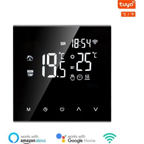 Tuya WiFi Smart Thermostat LCD Display Touch Screen for Electric Floor Heating Water/Gas Boiler Temperature Remote Controller