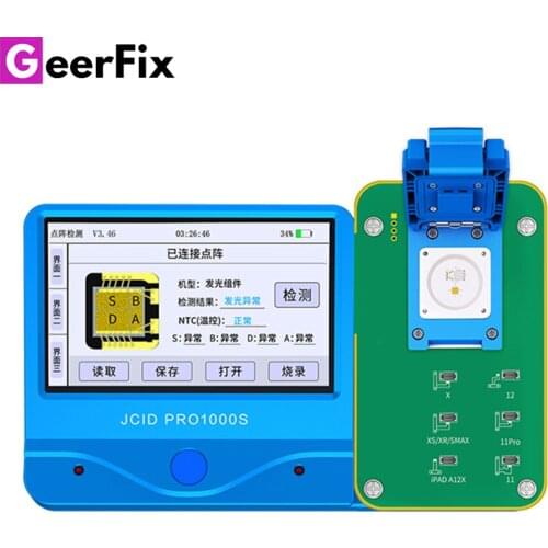 JC Pro 1000s Face Matrix Tester Dot Projector for Phone X XR XS XS Max 11 11Pro Pro Max 12 Face ID Problem Checking Use With JC