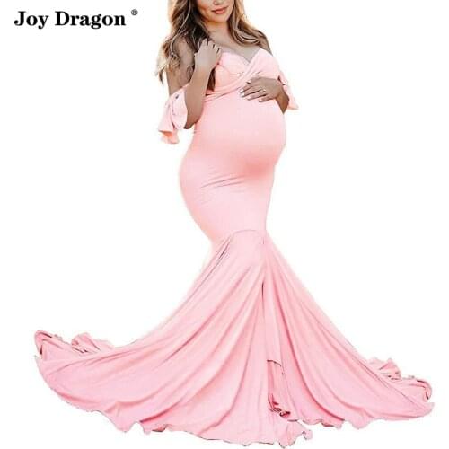 Women Elegant Maternity Skirt Sukienka Bodycon Robe Ruffle Floor Length Dress Vestidos Largos Fiesta Vintage Mujer Dresses