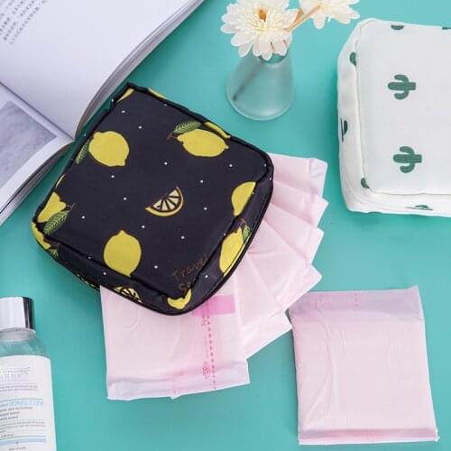 Women Napkin Sanitary Pad Cosmetic Bags Organizer Tampon Holder Bag Pouch Ladies Makeup Bag Tampon Holder Storage Organizer