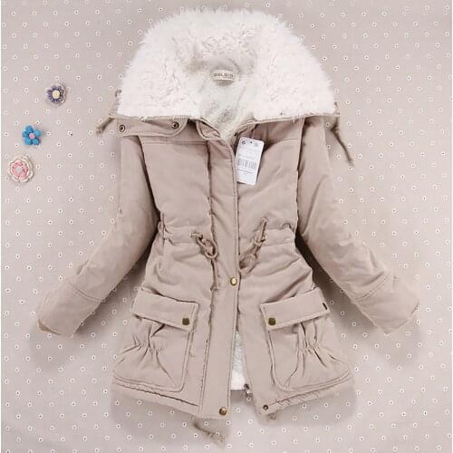 Women winter jacket thicken hooded long down jacket women coat slim fit hair collar cotton-padded clothes coat women down coats