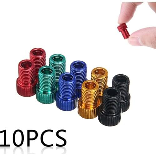 10Pcs Valve Adapters Wheels Gas Nozzle Tube Tool Bike Bicycle Accessories Valve Adapter Converter