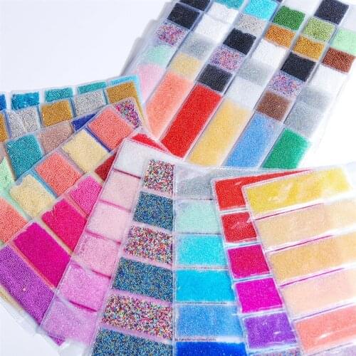 25g/set DIY Epoxy Resin Filling Mini Bubble Ball Beads Tiny Glass Bead UV Epoxy Resin Filler Nail Art Decoration Resin Crafts