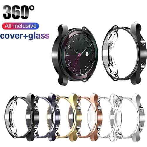 360 Hard Tempered Glass For Huawei Watch GT2 46MM 42MM Full Cover Curved Edge Frame Screen Protector For Huawei GT2 G7 42MM 46MM