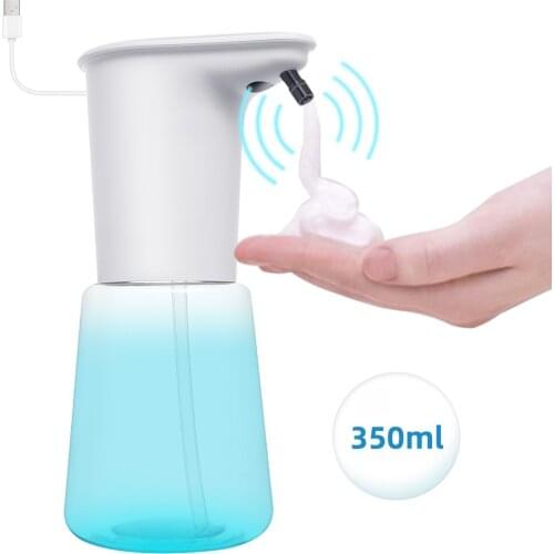 Automatic Foam Soap Dispensers Bathroom Smart Washing Hand Machine With USB Charging White High Quality ABS Material