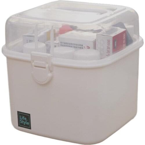 Household Multi-Layer Oversized First Aid Box Storage Organizer Medicine Cabinet Storage Boxes Bins Container