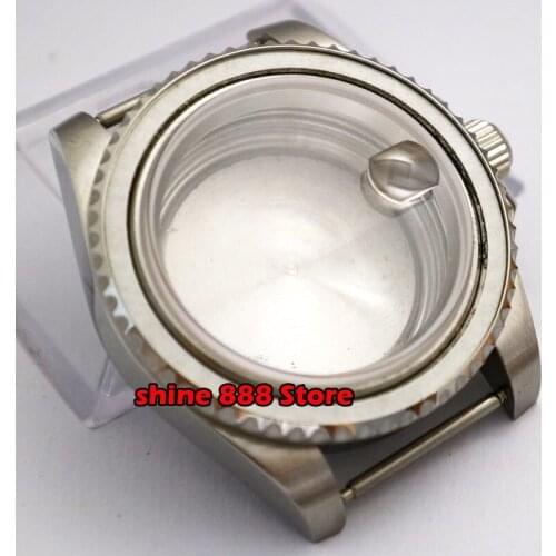 40mm case sapphire glass solid stainless steel case back fit ETA2836 NH35 NH36 Mingzhu DG2813 3804 Miyota8205 8215 821A movement