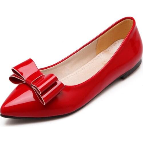 Leisure age season in 2019 the new point light mouth bowknot 30-49 single shoes