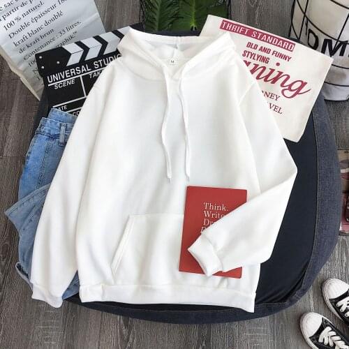 Women man Harajuku Oversize Fleece Dark goth solid Sweatshirt Travel winter BF Loose Hoodie Winter Casual office oversize Hooded