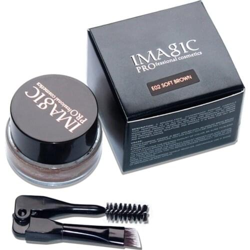 IMAGIC 6 Colors Eyebrow Gel Durable Eyebrow Pomade Gel Waterproof Maquiagem Makeup Eyebrow Enhancer With Brow Brush #260533