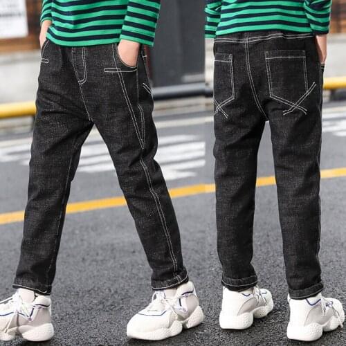 IENENS Classic Boys Jeans Spring Autumn Children Denim Clothing Long Pants Kids Baby Boy Casual Trousers