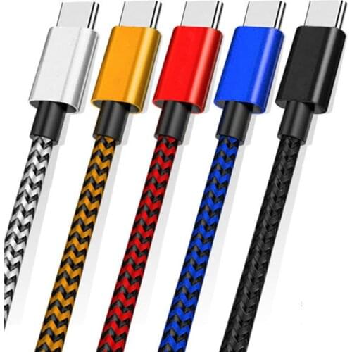 1/2/3 Meter USB Type C cable Charging For Xiaomi Mi 9 8 se 6 6x A2 A3 Max 3 2 Mix 3 2s redmi note 8 7 k20 k30 pro Type-C cord