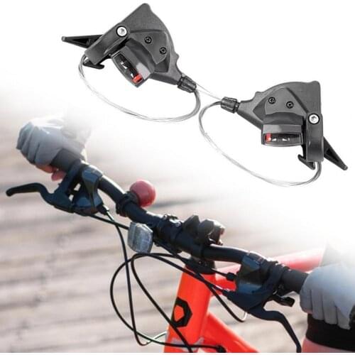 2Pcs 7/8/9/10/11-speed Trigger Shifter Integral Molding Clamp-ring Installation 1.7m/2.14m Variable Core Premium Gear Shifter