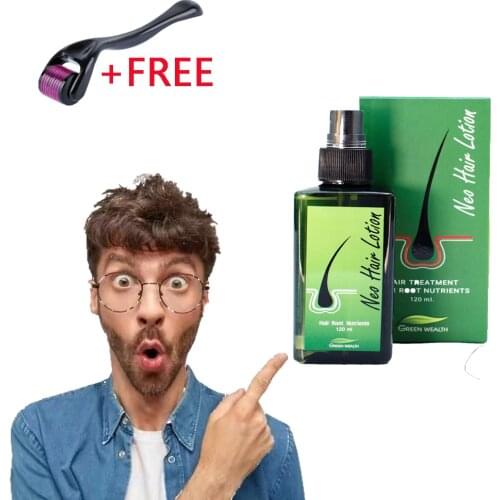 120ml Neo Hair Lotion Hair Root HAIR BEARD SIDEBURNS LONGER Herbs Treatment 100% Original Thailand Free Gift