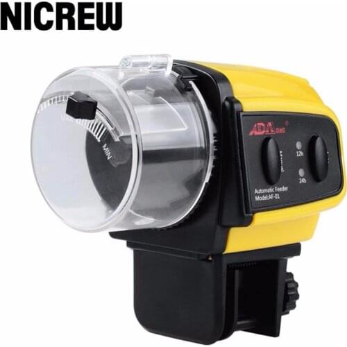 Nicrew Aquarium Tank Automatic Fish Feeder Digital LCD Timer Food Feeding Electronic Fish Food Feeder Timer free shipping