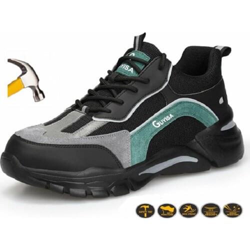 Unisex New Work Safety Shoes Anti-smash Anti-puncture Steel Toe Shoes Mens Boots Designer Sneakers Brand Indestructible Shoes