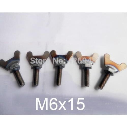 New M6x15 Ti wing screw,GR2 titanium butterfly bolt,Hand screw,TA2 thumbscrew