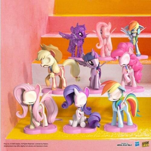 8cm Original Mighty Jaxx My Little Rainbow Pony Series Blind Box Toys Doll 9 Style Random One Cute Anime Figure Gift