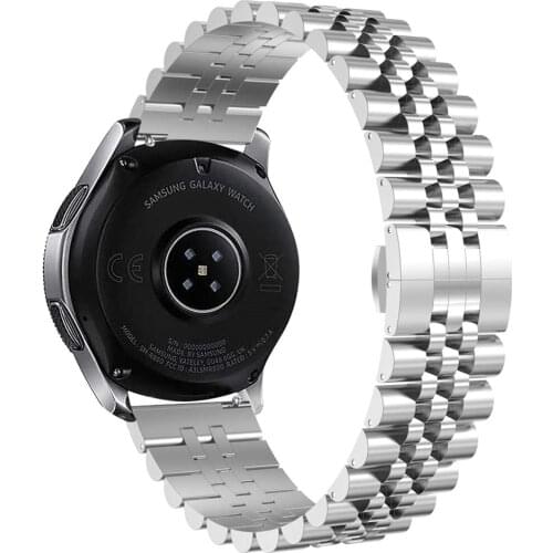 For Samsung Galaxy Watch 3 45mm Bands 20mm 22mm Quick Release Stainless Steel Metal Strap for Galaxy Watch 46mm/Gear S3 Bracelet