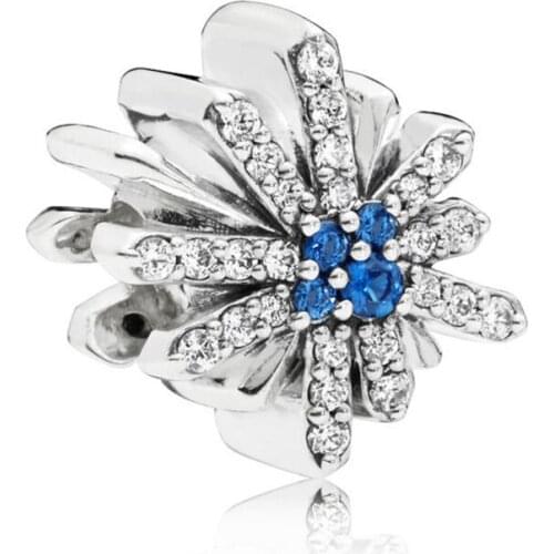 Fits Pandora Charms Bracelet 925 Sterling Silver Dazzling Fireworks Charm Metal Beads for Jewelry Making bijoux