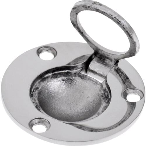 Flush Lift Ring / Hatch Pull Handle Round Shape - Boat Marine Smooth 316 Stainless Steel Hardware