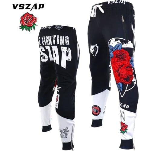 VSZAP Fitness Training Pants Muay Thai Broadcast Seeking Sanda MMA Fighting Fighting Running Kick boxing Sports Fitness Pants