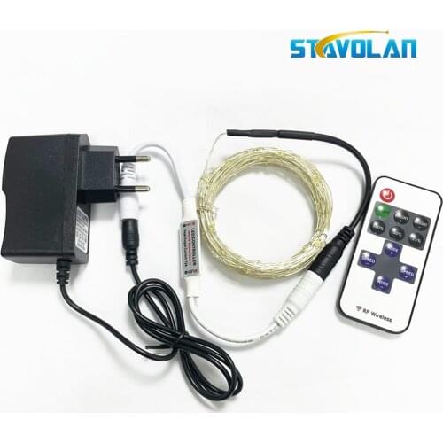 LED DC12VCopper Wire String Lights 10M 20M 50M 100M Fairy Lights Garland Christmas Tree Holiday Wedding Garden Decoration Lights