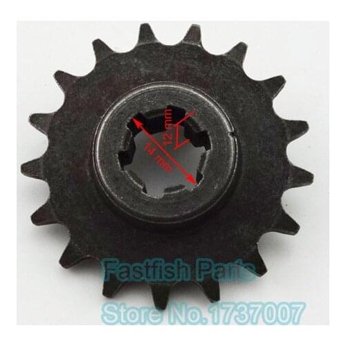 T8F 17T Front Sprocket 17 tooth Pinion Of Clutch Gear Box for 47cc 49cc Mini Baby Crosser Dirt Bike ATV QUAD