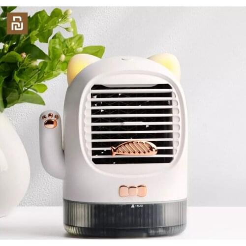 USB smart multifunctional table set mute water cooling fan three-block wind speed atmosphere breathing lamp for youpin youpin