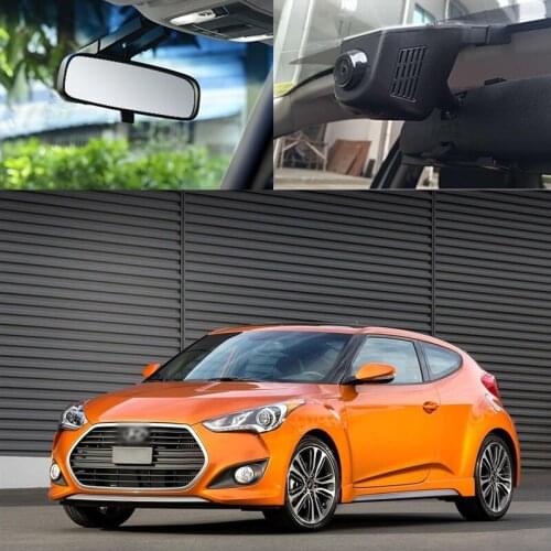 BigBigRoad Car Wifi DVR Video Recorder parking DVR night vision hidden installation dash cam For Hyundai veloster